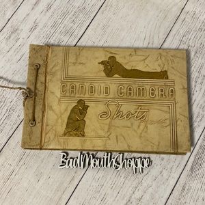 Antique 1940s Candid Camera School Days Photo Album